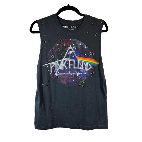 Pink Floyd Tops - Pink Floyd Black Muscle Tee with Grommets size Small 2013 Sleeveless A16